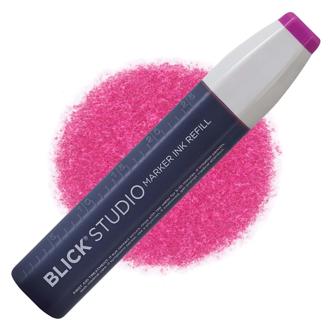 Open in modal - Blick Studio Marker Refill - Very Berry, 004, swatch and refill