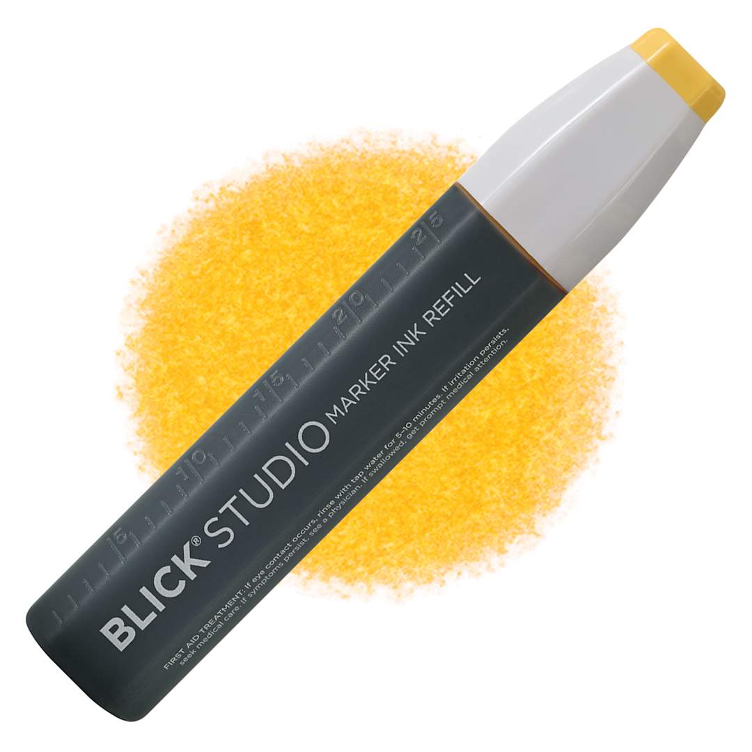 Open in modal - Blick Studio Marker Refill - Yellow Ochre, 063, swatch and refill