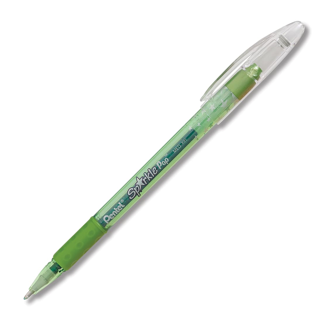 Open in modal - Pentel Sparkle Pop Pen - Green/Blue