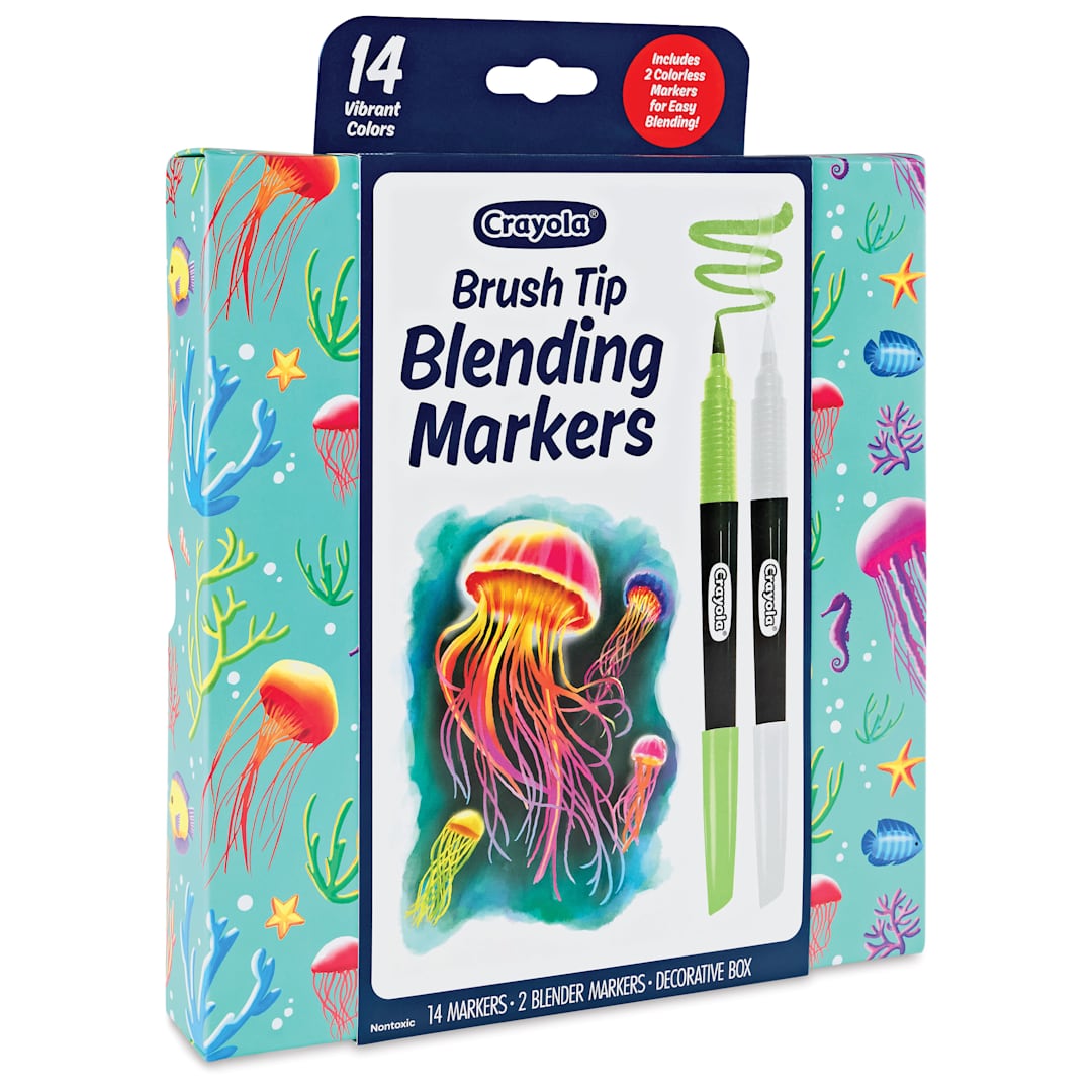 Open in modal - Crayola Signature Blending Markers - Set of 16, front of packaging