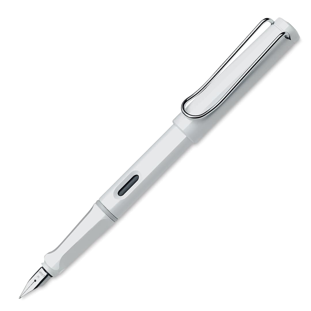 Open in modal - Lamy Safari Fountain Pen - White, Left Handed Nib