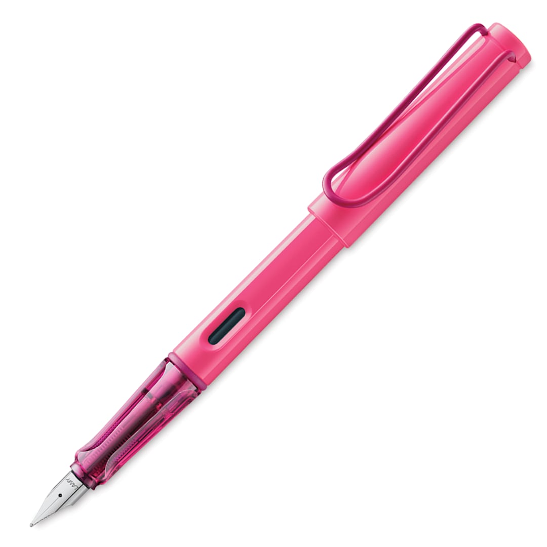 Open in modal - Lamy Safari Fountain Pen - Neon Pink, Fine Nib
