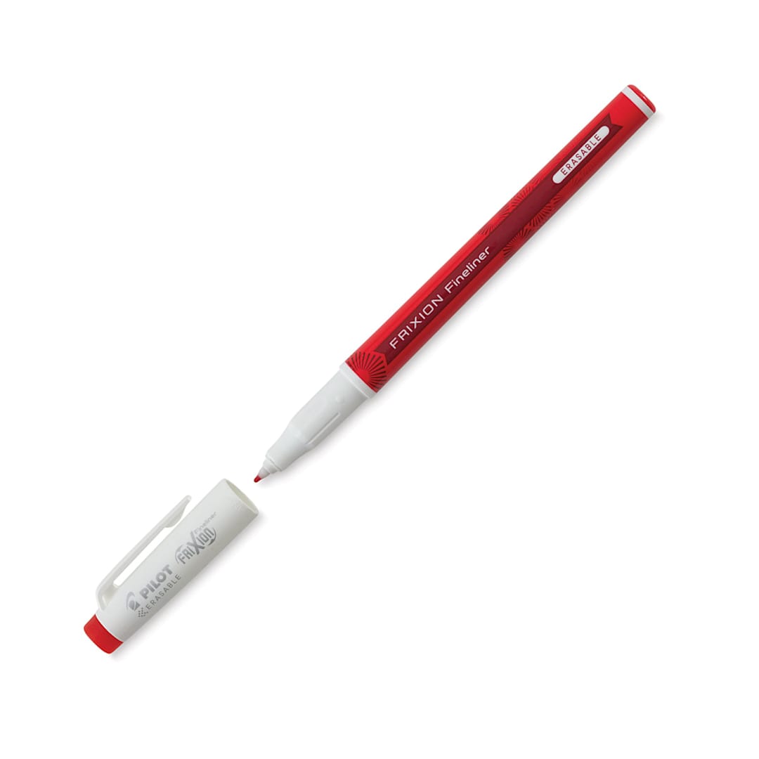 Open in modal - Pilot FriXion Fineliner Erasable Marker Pen - Red