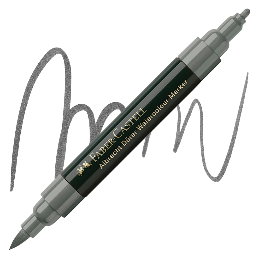 Open in modal - Faber-Castell Albrecht Dürer Watercolor Marker - Cold Grey VI 235 marker and swatch