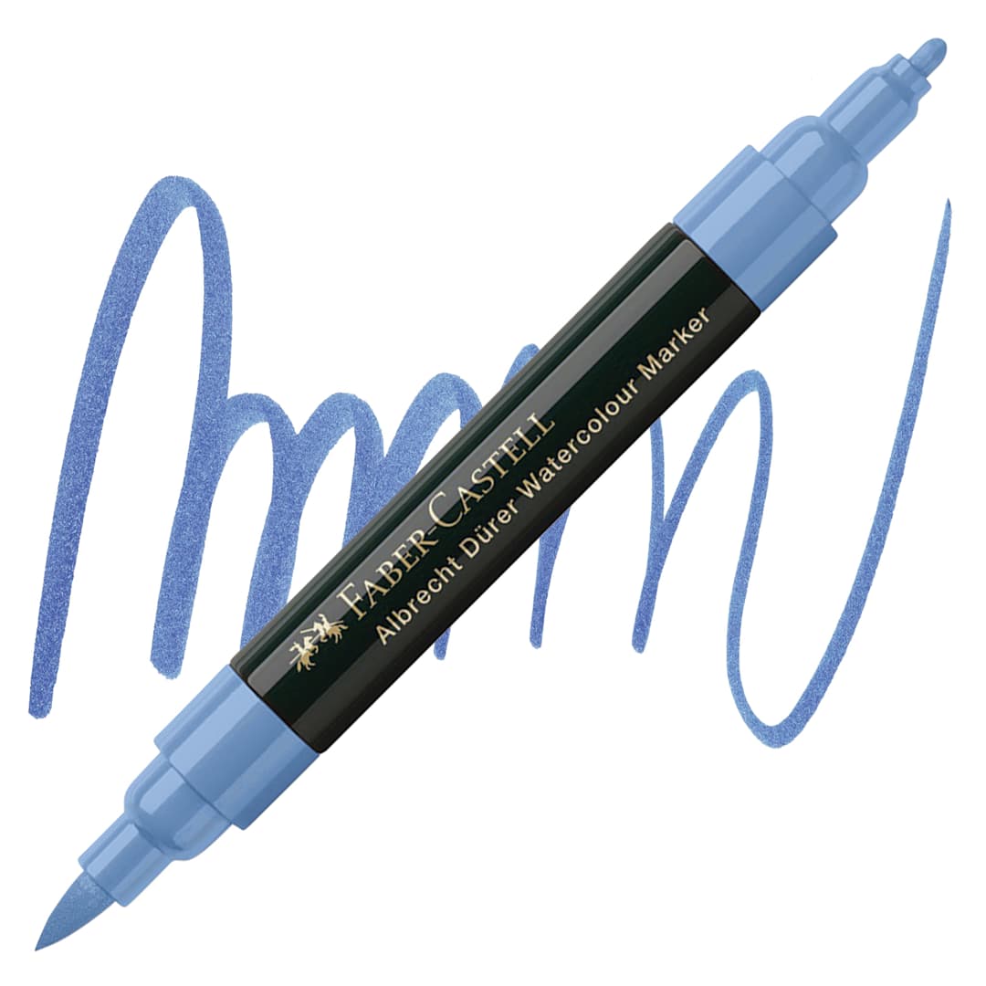 Open in modal - Faber-Castell Albrecht Dürer Watercolor Marker - Ultramarine 120 marker and swatch