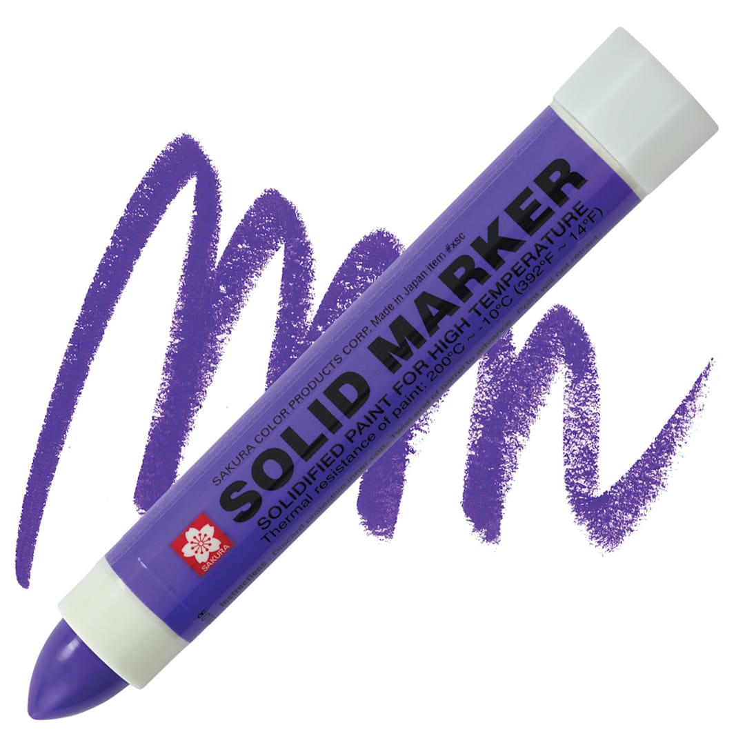 Open in modal - Sakura Solid Paint Marker - Purple marker and swatch