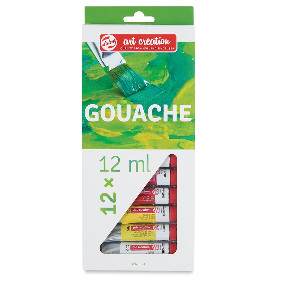 Open in modal - Art Creation Gouache Set of 12 12ml tubes  Outside of Package