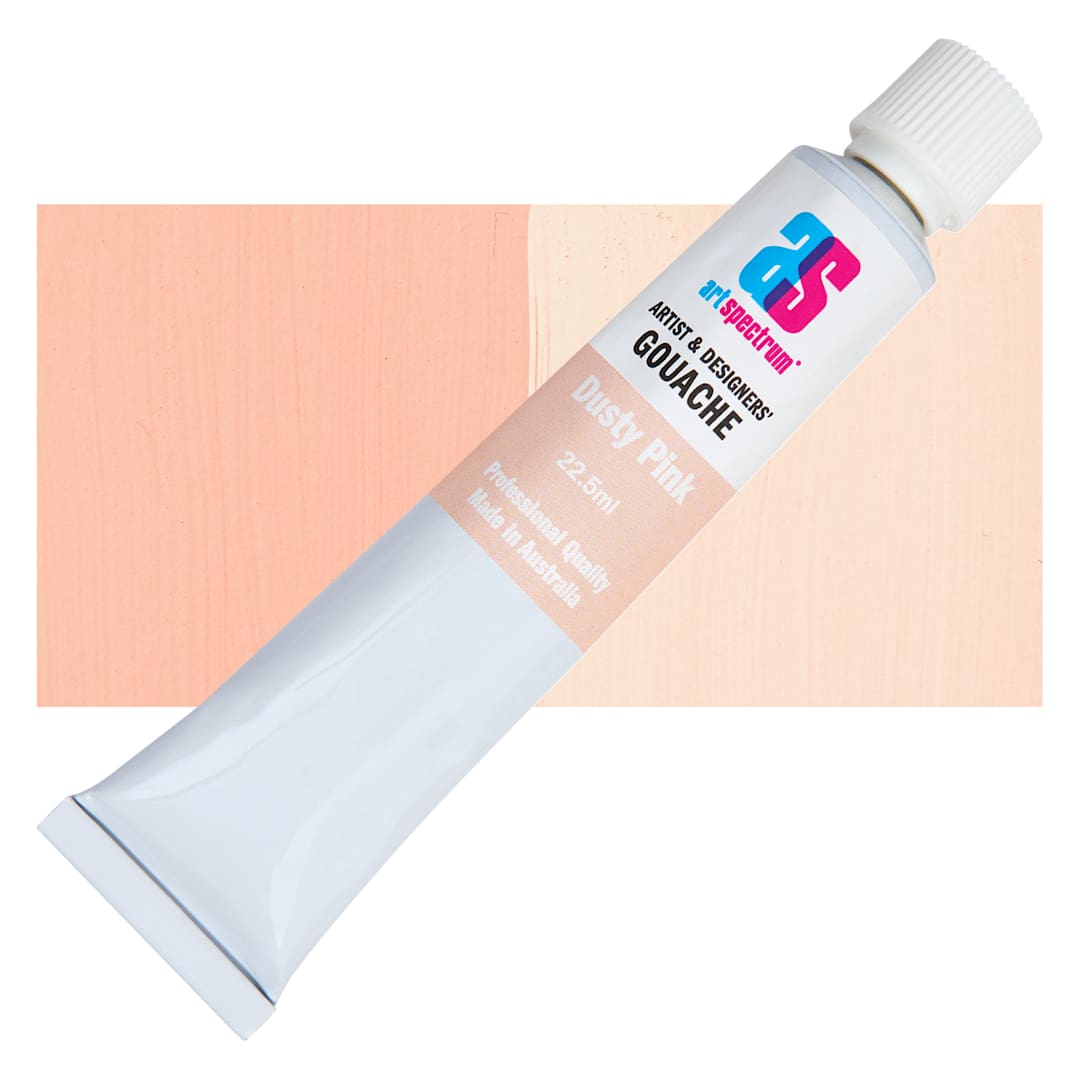 Open in modal - Art Spectrum Artists' Gouache - Dusty Pink, 22.5 ml tube and swatch