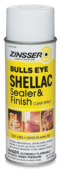 Open in modal - Bulls Eye Spray Shellac - Front of 12 oz can shown
