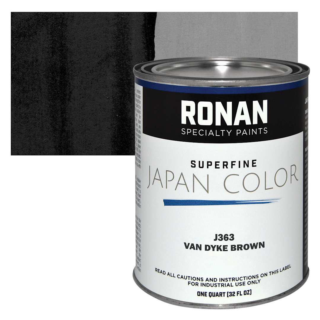Open in modal - Ronan Superfine Japan Color - Van Dyke Brown - Can and Swatch