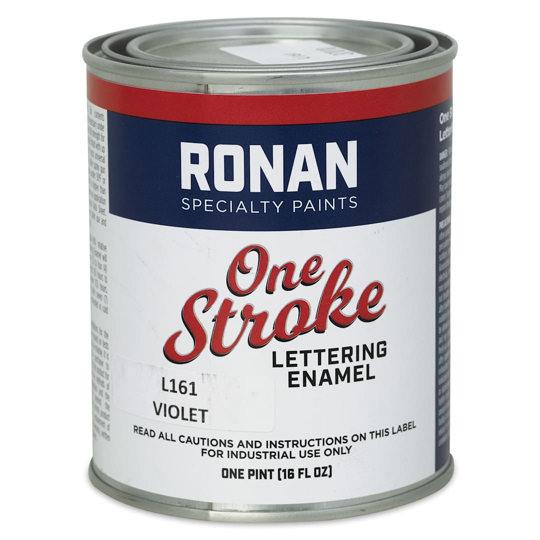 Open in modal - Ronan One Stroke Lettering Enamel - Violet, Pint (Front)