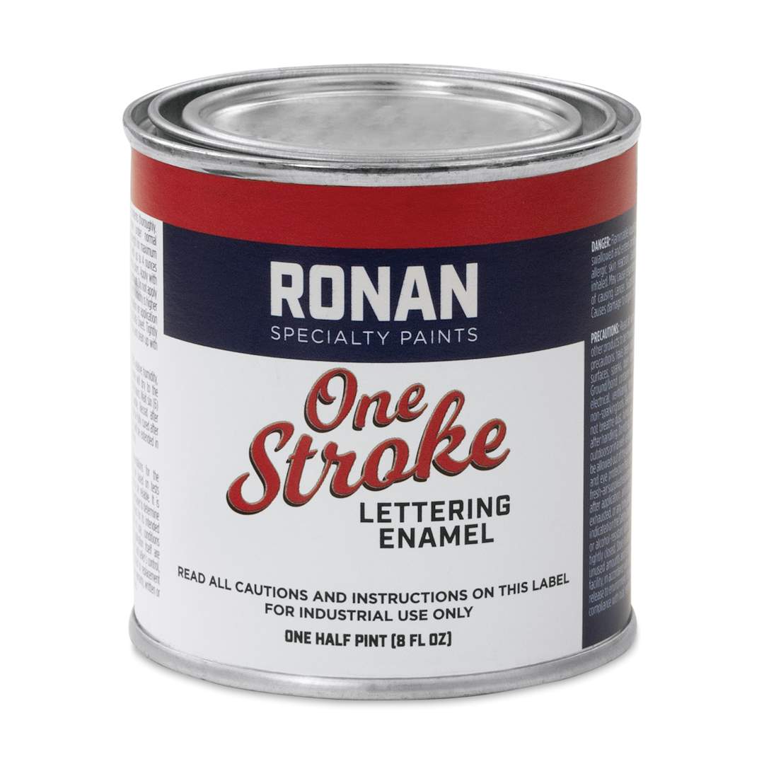 Open in modal - Ronan One Stroke Lettering Enamel - Gold Metallic, Half Pint