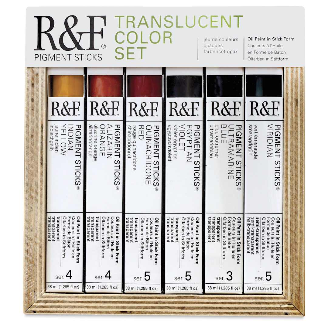 Open in modal - R&F Pigment Sticks - Translucent Colors, Set of 6
