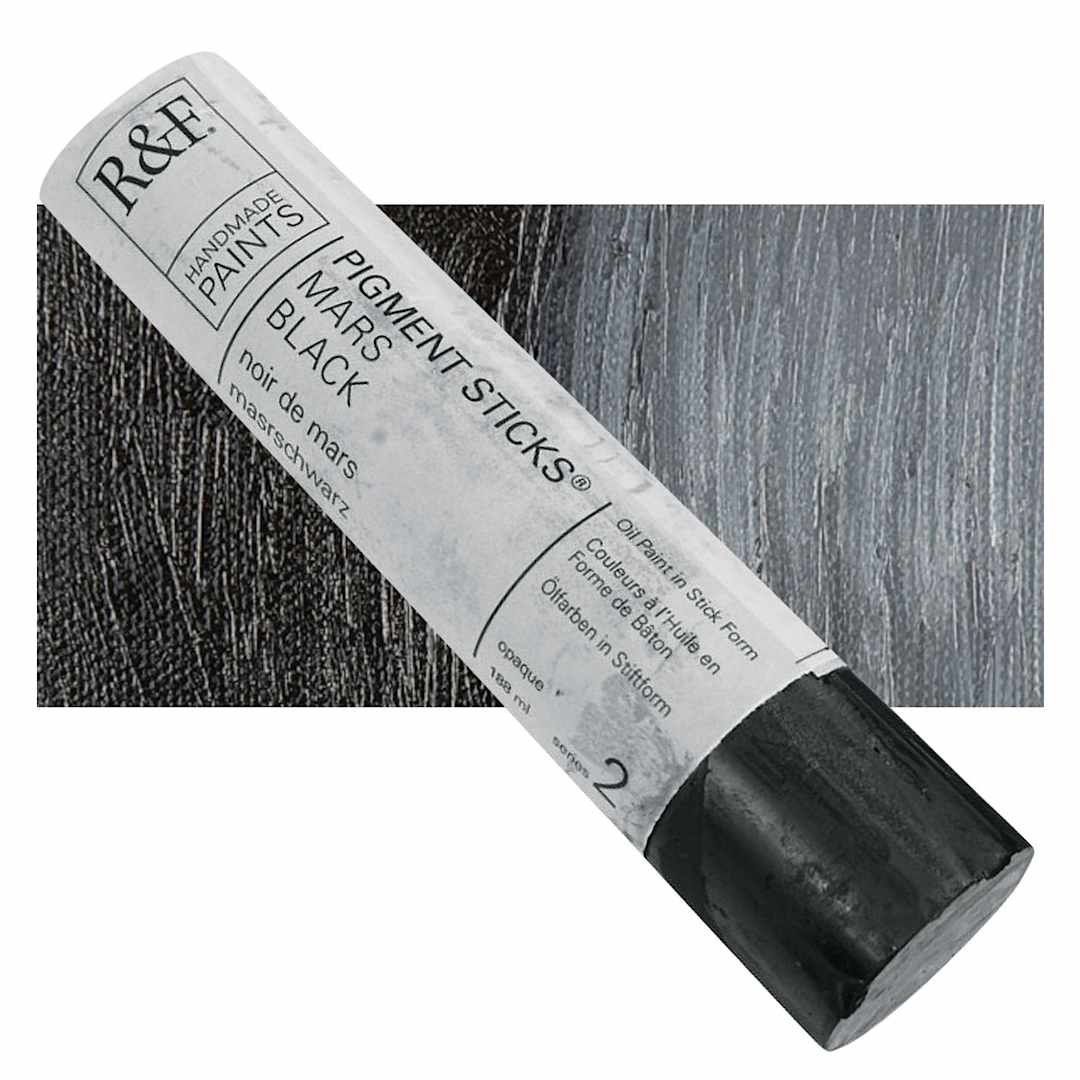 Open in modal - R&F Pigment Stick - Mars Black, 188 ml stick and swatch