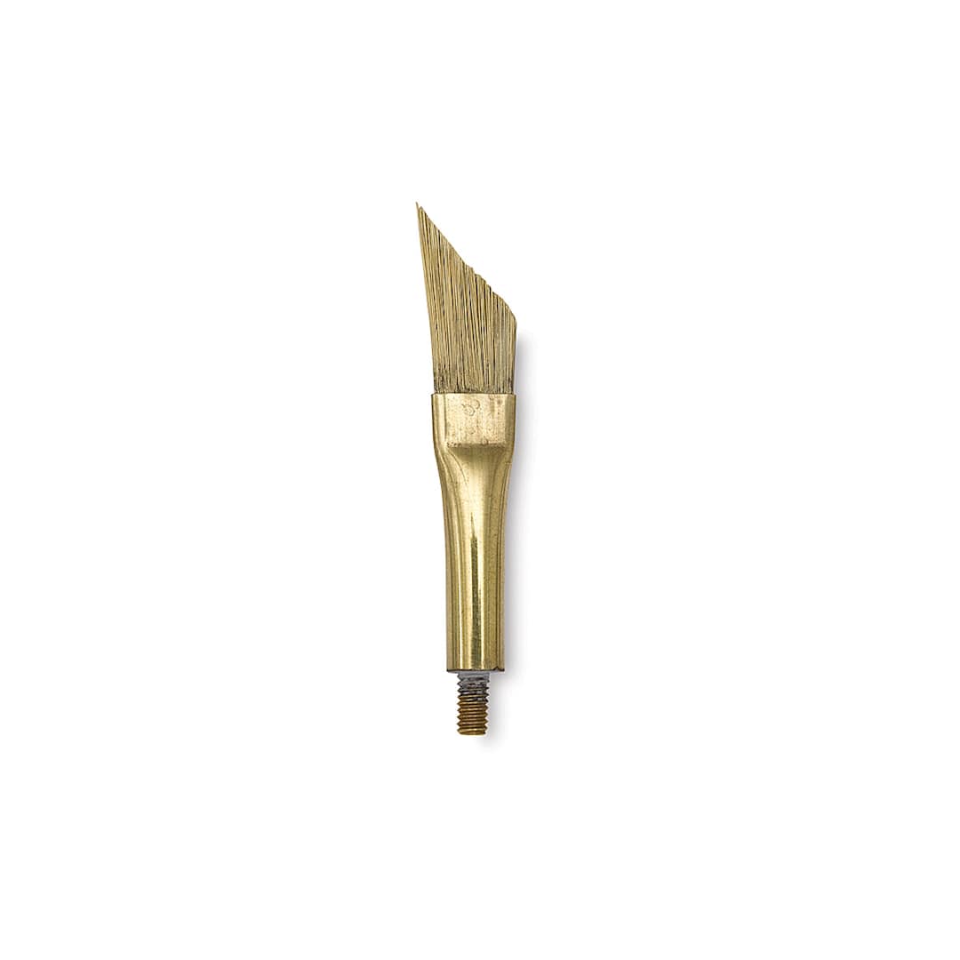 Open in modal - Enkaustikos Hot Brush Attachments - Closeup of Angled Flat Tip