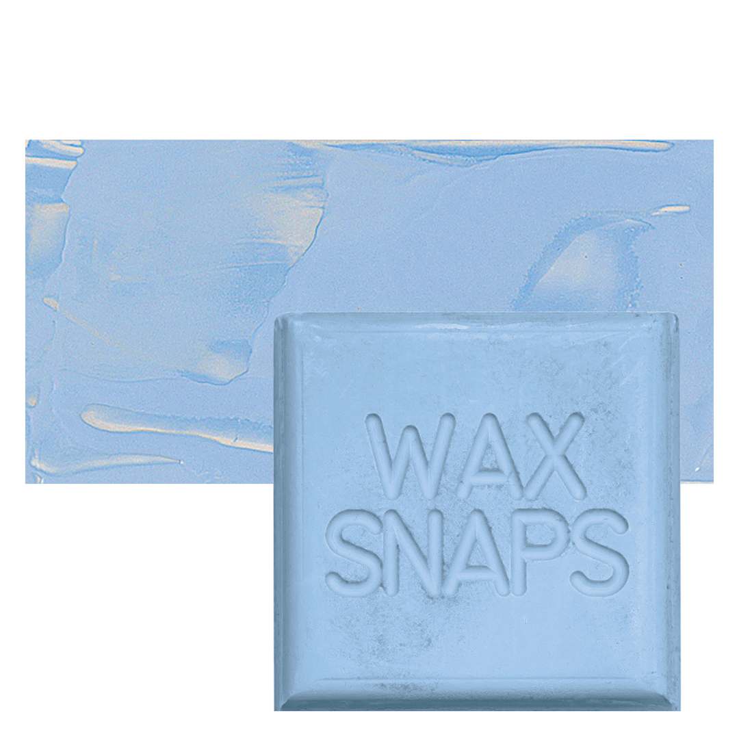 Open in modal - Enkaustikos Wax Snaps Encaustic Paint - Cobalt Blue Light, 40 ml snaps and swatch