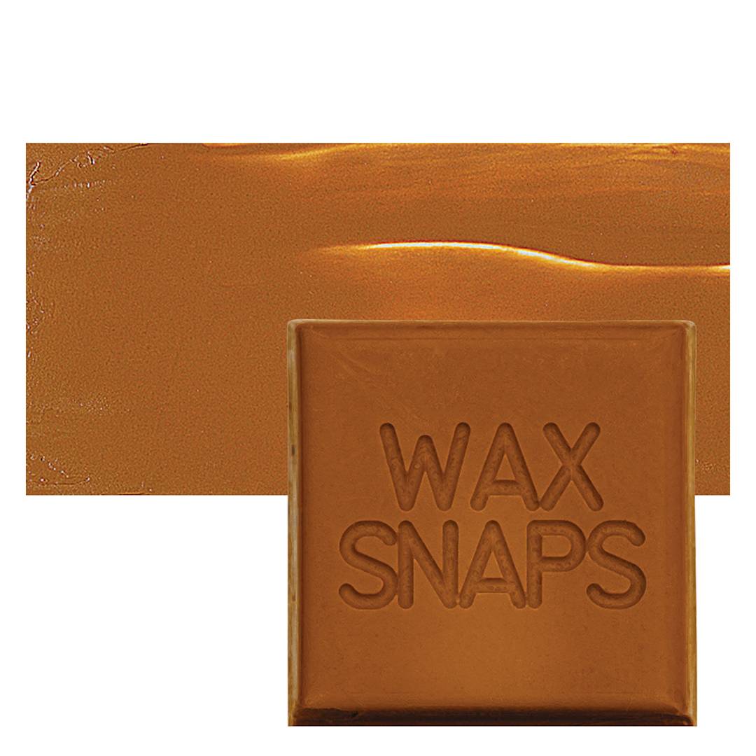 Open in modal - Enkaustikos Wax Snaps Encaustic Paint - Raw Sienna, 40 ml snaps and swatch