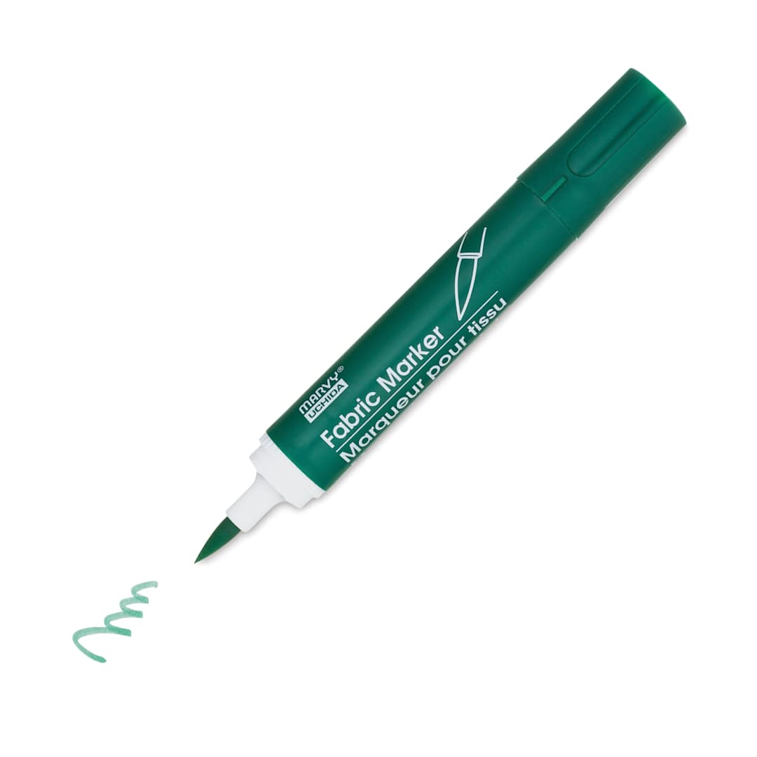 Open in modal - Marvy Fabric Brush Marker - Green, single marker