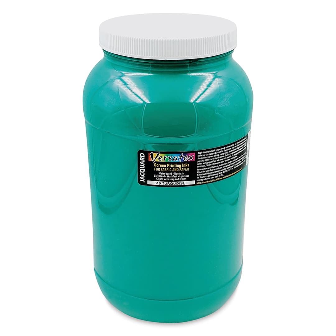 Open in modal - Jacquard Versatex Screen Printing Ink - Turquoise, 128 oz jar