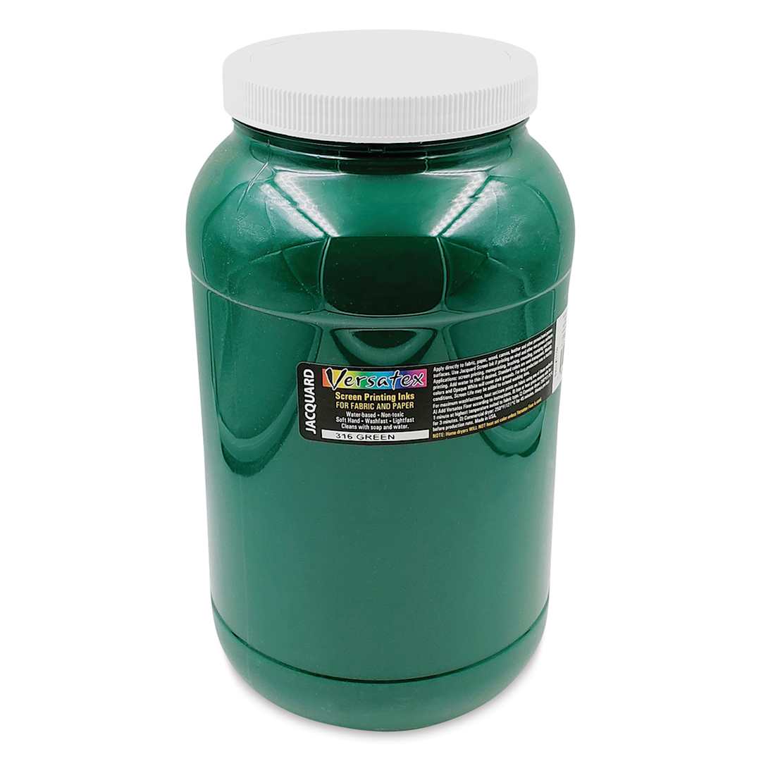 Open in modal - Jacquard Versatex Screen Printing Ink - Green, 128 oz jar
