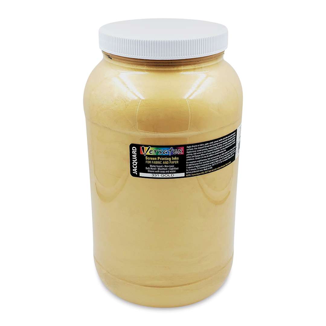 Open in modal - Jacquard Versatex Screen Printing Ink - Pearlized Gold, 128 oz jar
