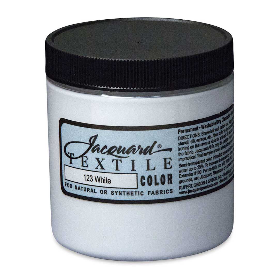 Open in modal - Jacquard Textile Color - White, 8 oz