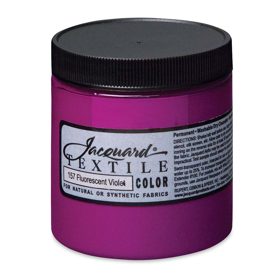 Open in modal - Jacquard Textile Color - Fluorescent Violet, 8 oz jar