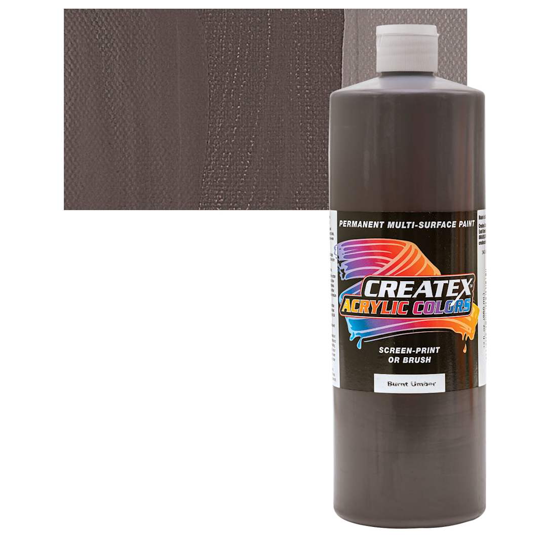 Open in modal - Createx Acrylic - Burnt Umber, Quart and swatch