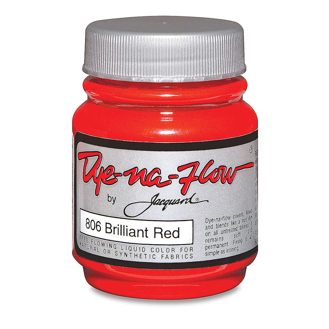Open in modal - Jacquard Dye-Na-Flow Fabric Color - Brilliant Red, 2.25 oz jar