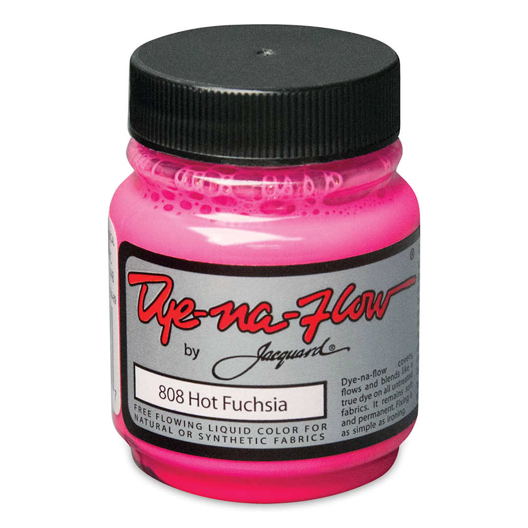 Open in modal - Jacquard Dye-Na-Flow Fabric Color - Hot Fuchsia, 2.25 oz jar