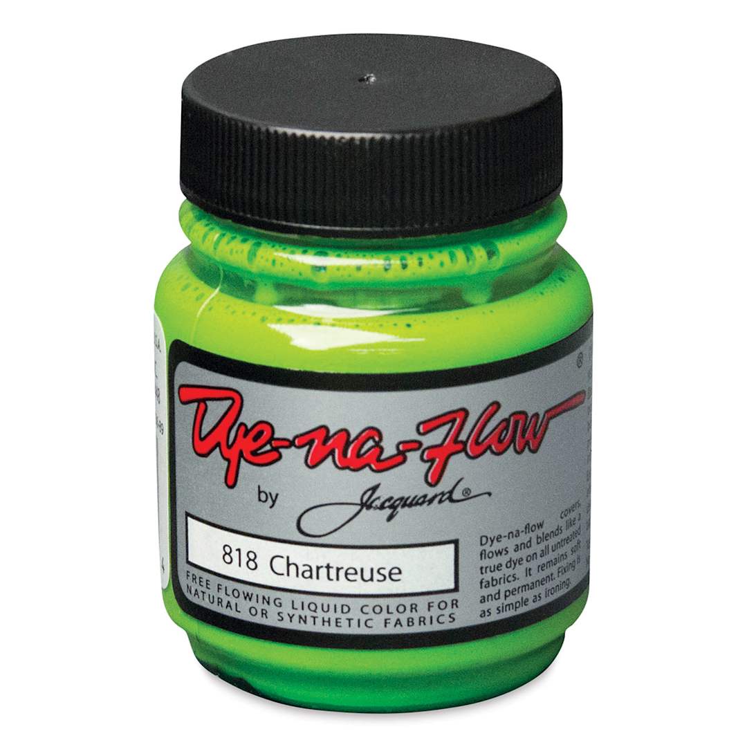 Open in modal - Jacquard Dye-Na-Flow Fabric Color - Chartreuse, 2.25 oz jar