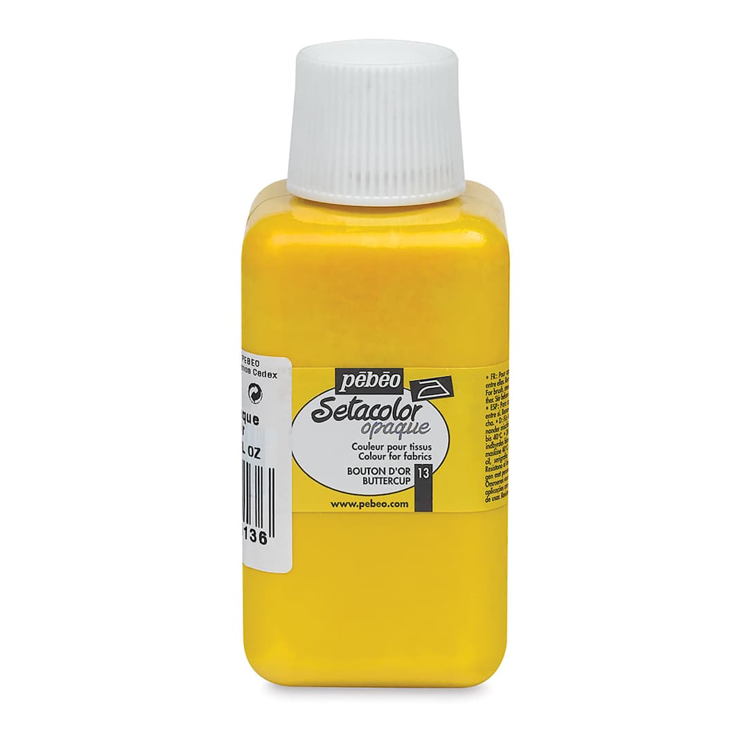 Open in modal - Pebeo Setacolor Fabric Paint - Buttercup, Opaque, 250 ml bottle