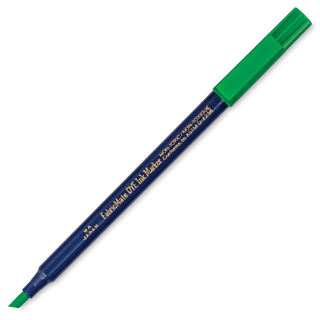 Open in modal - Yasutomo FabricMate Dye Ink Marker - Sea Green, Chisel Tip, Marker
