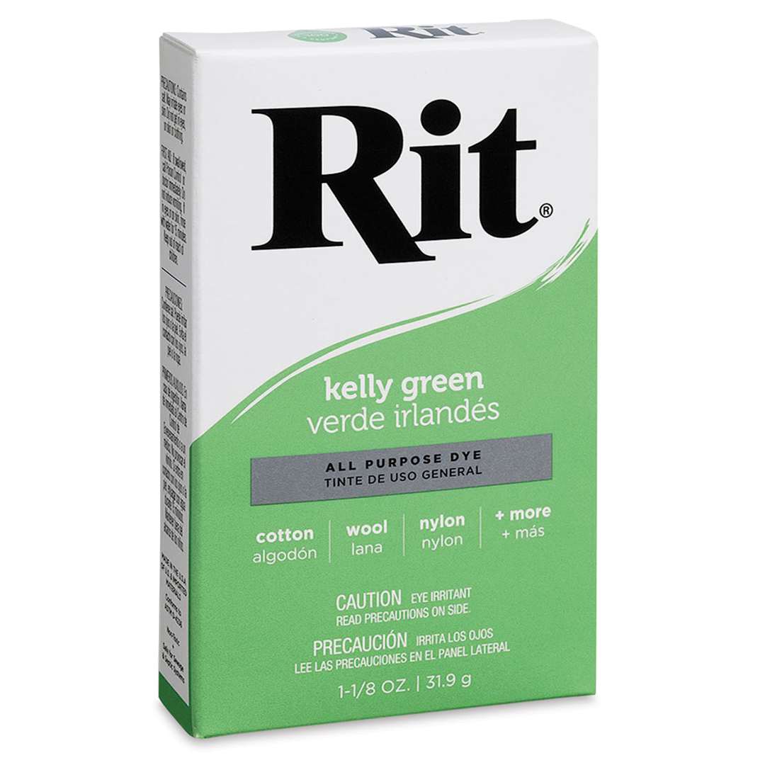 Open in modal - Rit All Purpose Powder Dye - Kelly Green, front of the packaging