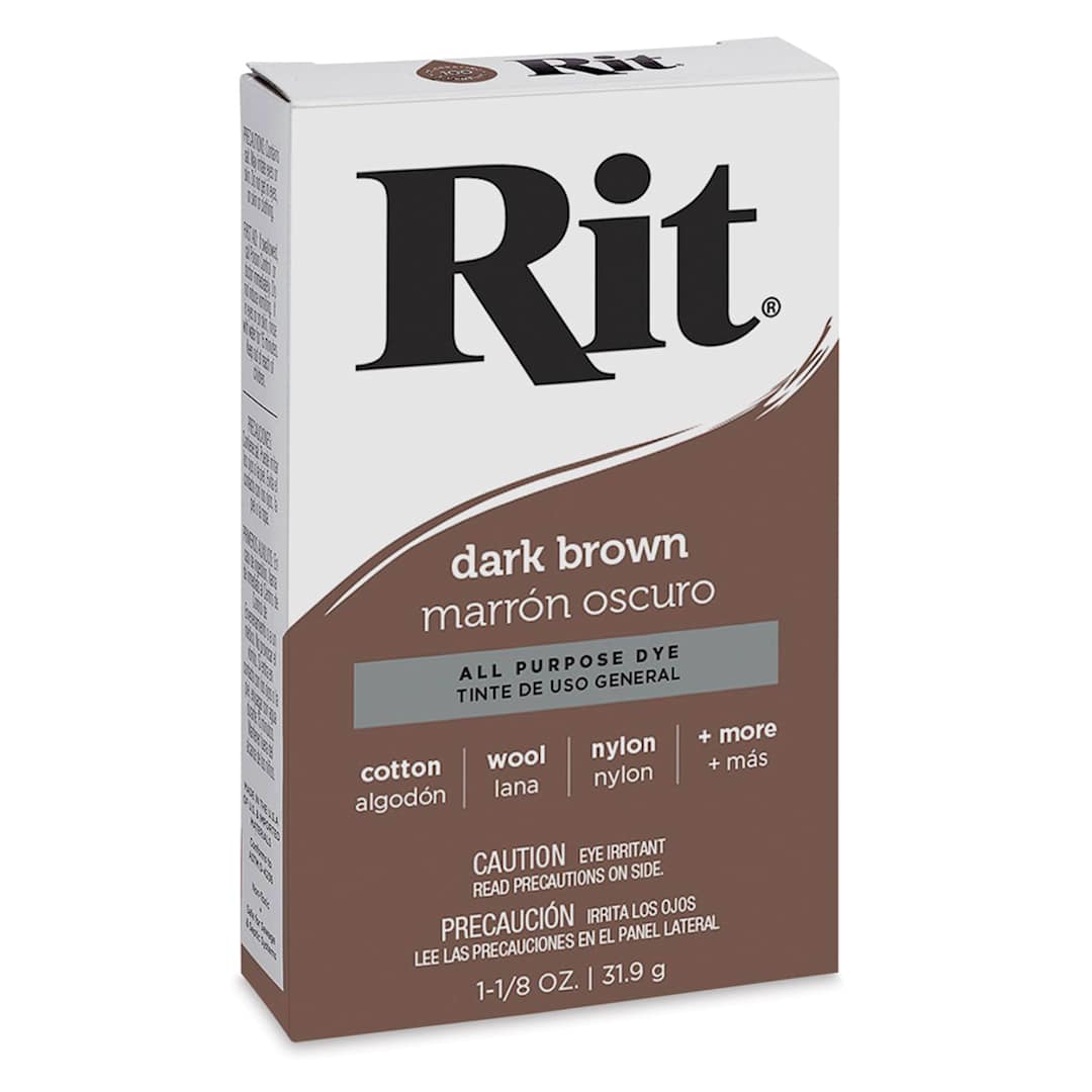 Open in modal - Rit All Purpose Powder Dye - Dark Brown, front of the packaging