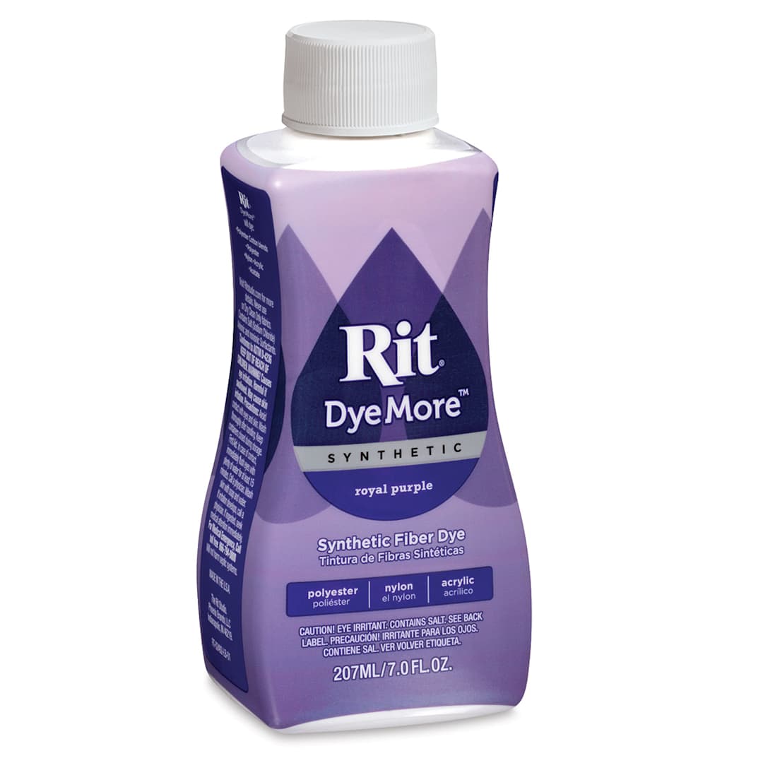 Open in modal - Rit DyeMore Synthetic Fiber Dye - Royal Purple, 7 oz (Bottle)