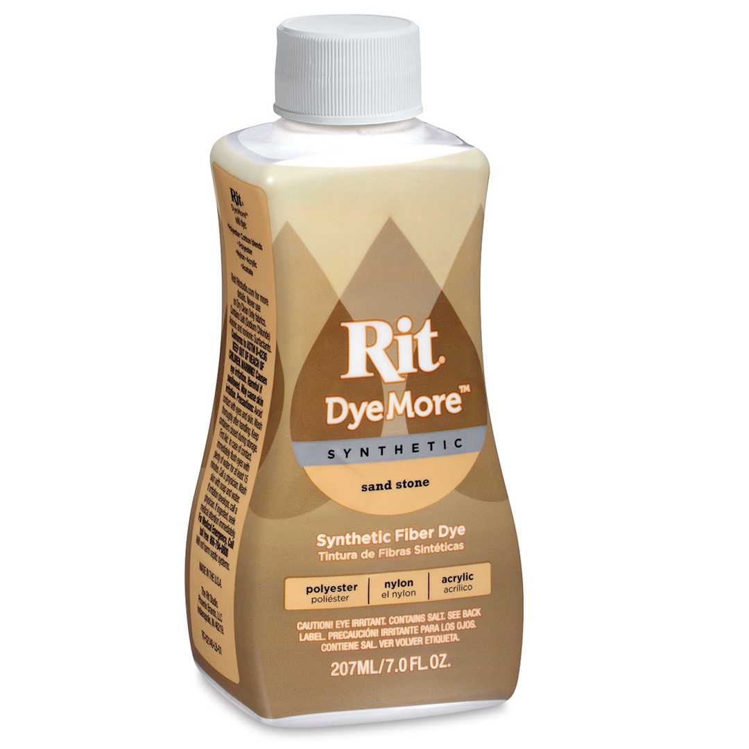 Open in modal - Rit DyeMore Synthetic Fiber Dye - Sandstone, 7 oz, front of the bottle