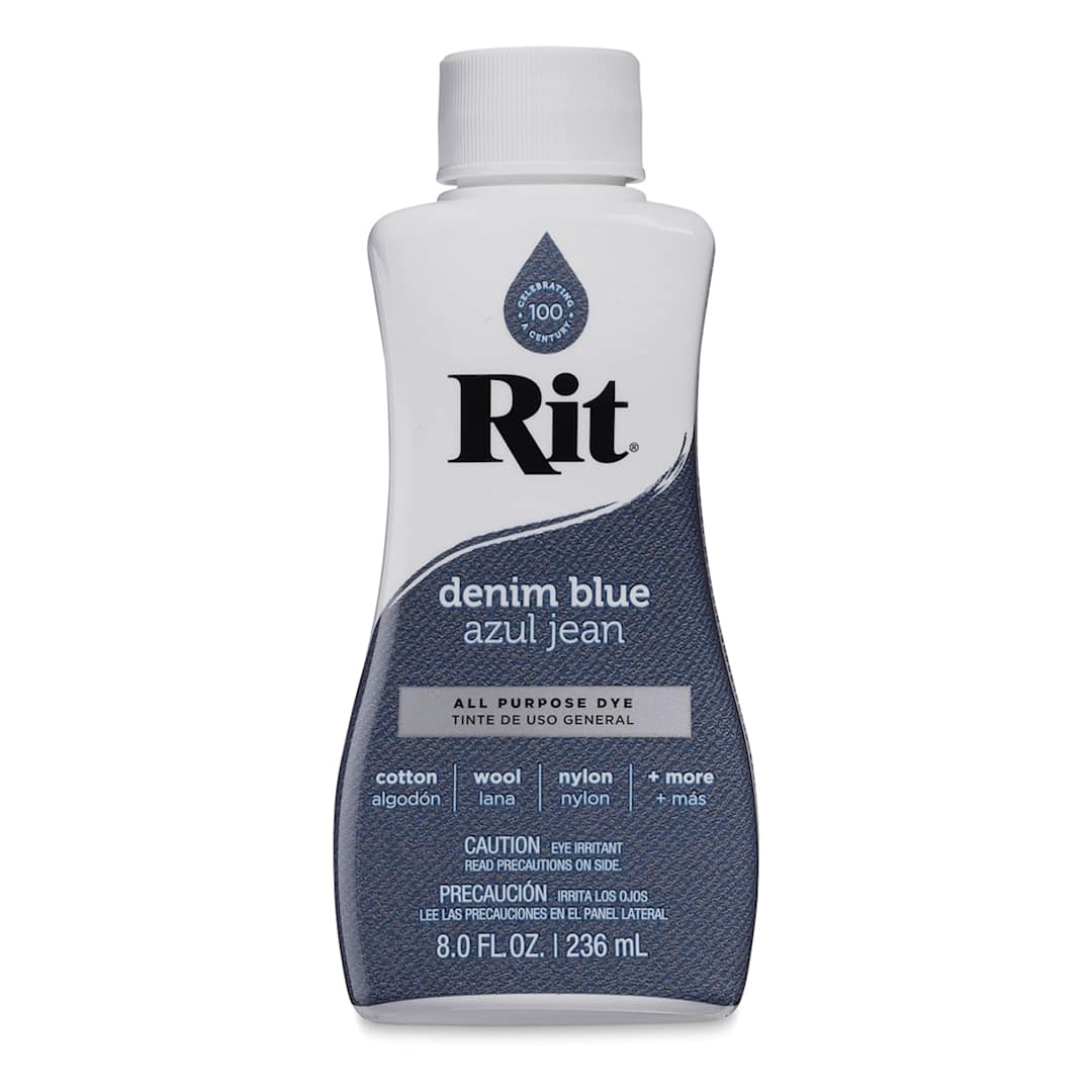 Open in modal - Rit All Purpose Liquid Dye - Denim Blue, 8 oz