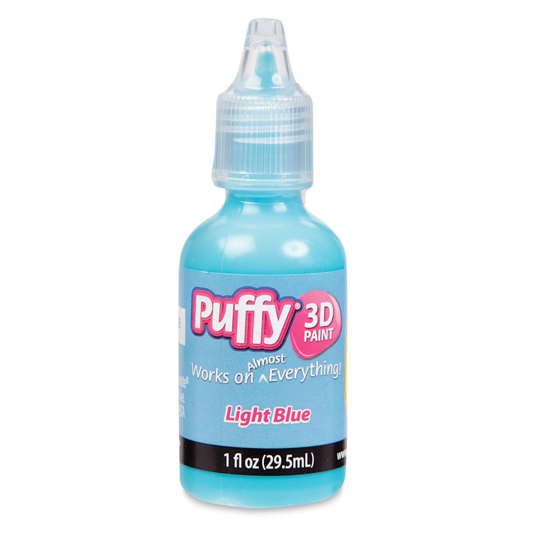 Open in modal - Tulip Dimensional Fabric Paint - Blue, Puffy, 1 oz bottle shown