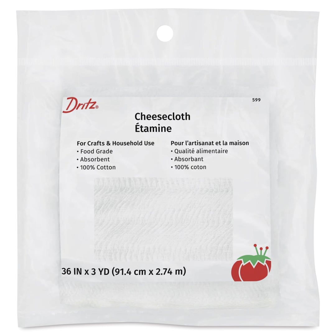 Open in modal - Dritz Cheesecloth - 36" x 3 yds front of packaging