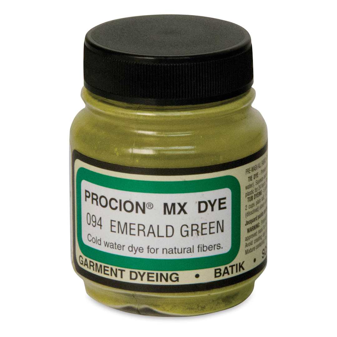 Open in modal - Jacquard Procion MX Fiber Reactive Cold Water Dye - Emerald Green, 2/3 oz jar