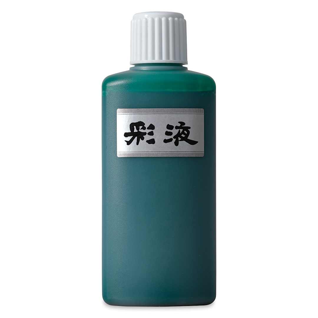 Open in modal - Aitoh Boku-Undo Suminagashi Marbling Ink - Green, 6.75 oz, Bottle (Front)