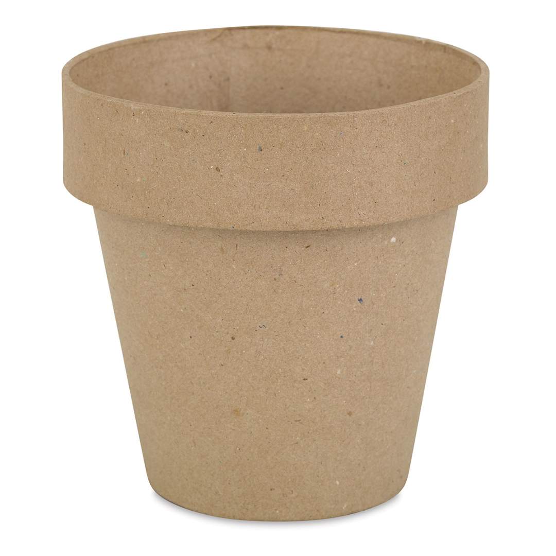 Open in modal - Papier Mâché Clay Pot