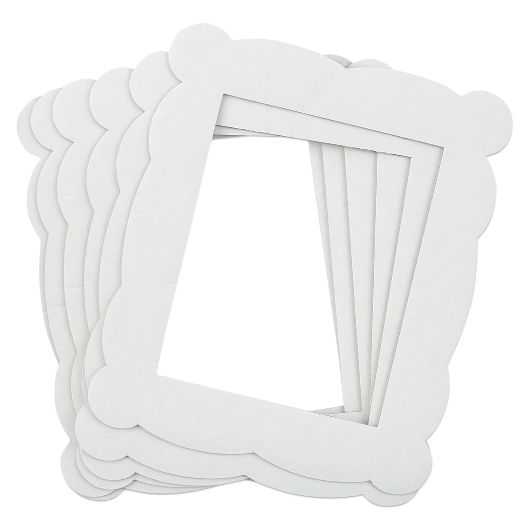 Open in modal - Hygloss Corrugated Frames - Front view of 6 Frames in fan

