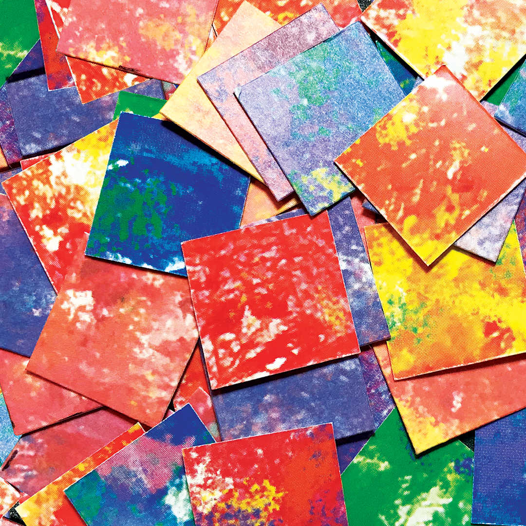 Open in modal - Roylco Pointillism Pieces - Loose pile of Patterned pieces 