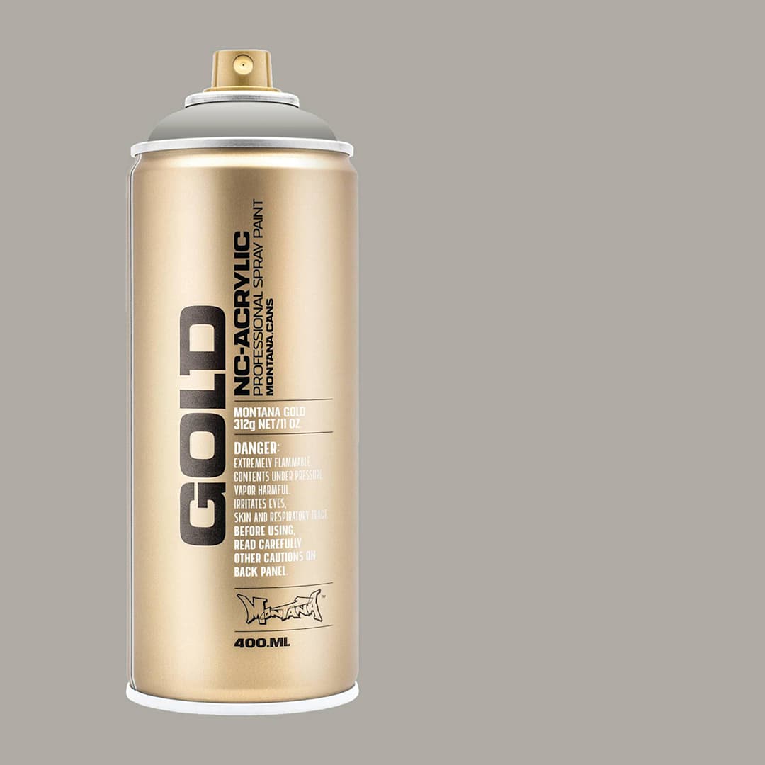 Open in modal - Montana Gold Acrylic Professional Spray Paint - Iron Curtian, 400 ml (Spray can with color swatch)