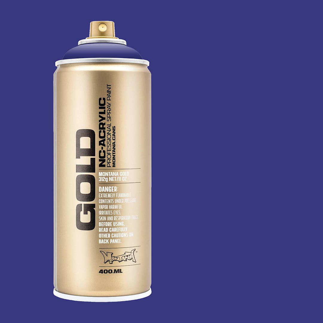 Open in modal - Montana Gold Acrylic Professional Spray Paint - Gonzo, 400 ml (Spray can with color swatch)