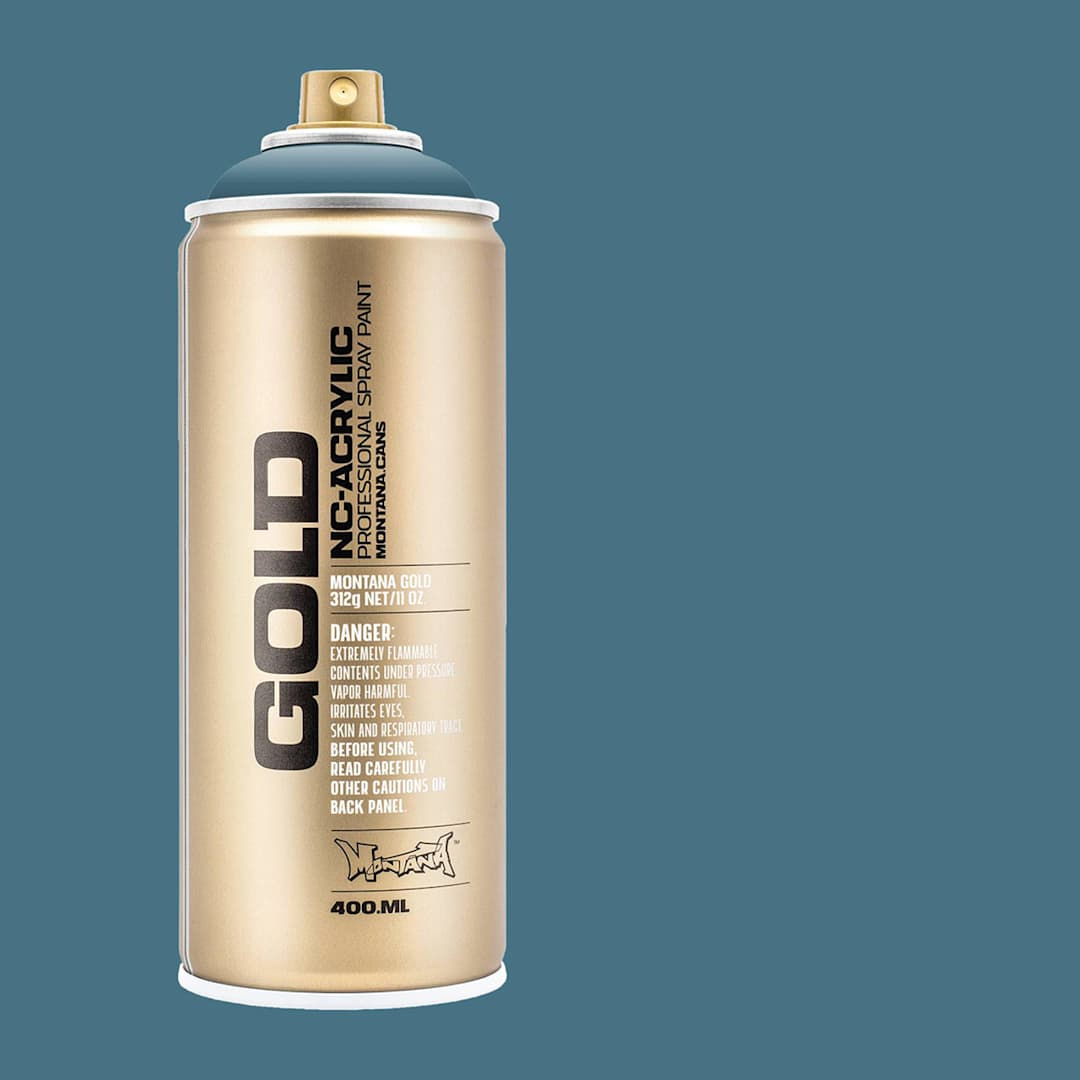 Open in modal - Montana Gold Acrylic Professional Spray Paint - Mt. Fuji, 400 ml (Spray can with color swatch)