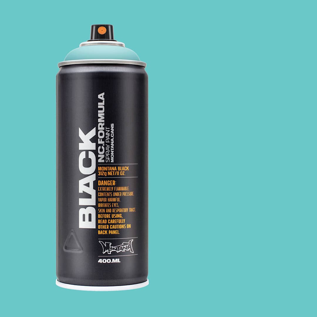 Open in modal - Montana Black Spray Paint - Drops, 400 ml can with swatch