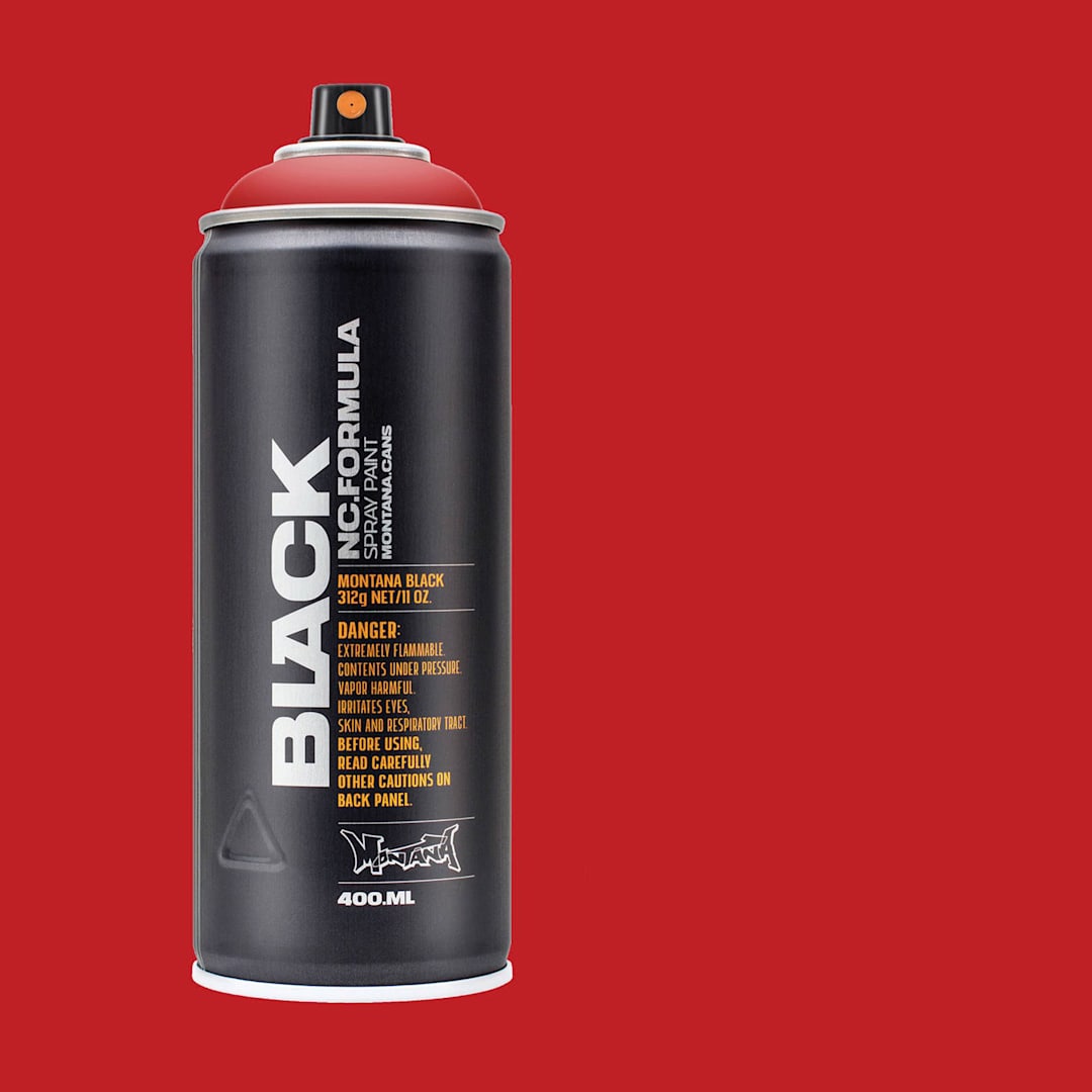 Open in modal - Montana Black Spray Paint - Fire Rose, 400 ml can with swatch